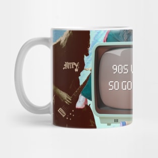 Blast from the Past: A 90s Nostalgia Collage Mug